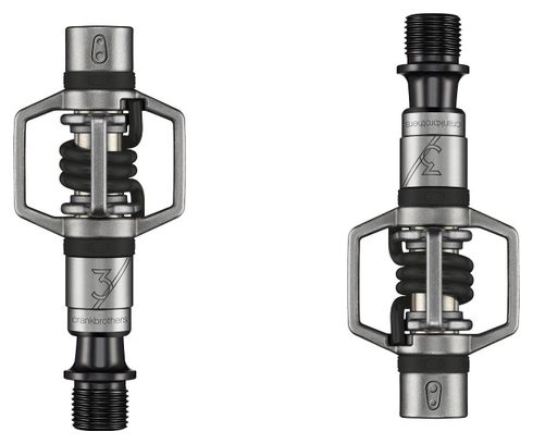 CRANKBROTHERS Pédales EGG BEATER 3 Inox/Noir Mat