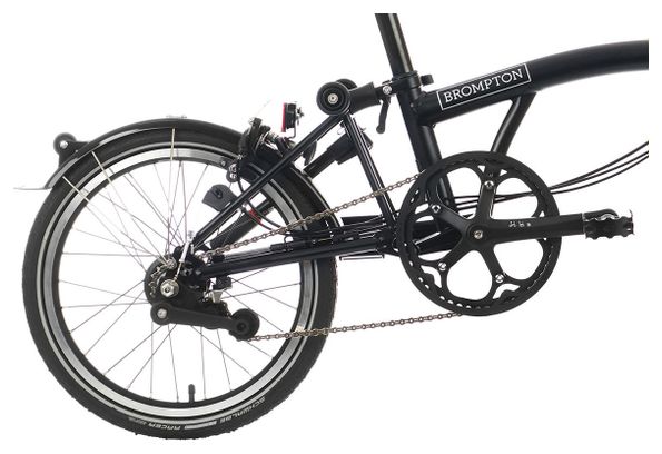 Brompton C-Line Explore Folding Bike Medium Handlebars Black