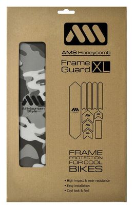Kit Protection de Cadre ALL MOUNTAIN STYLE Honey Comb XL 10 pcs - Camo