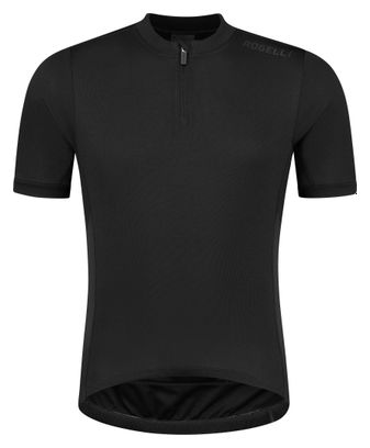 Maillot Manches Courtes Velo Rogelli Core Kids - Enfant - Noir