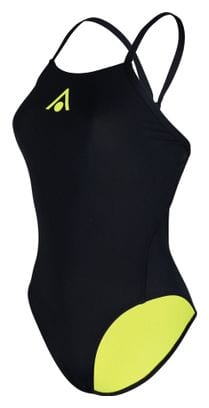 Aquasphere Essential Tie Back Swimsuit Black Yellow