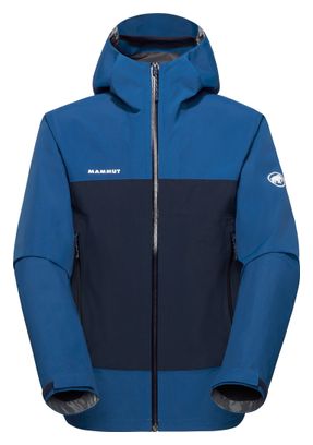 Mammut Crag Hooded Waterproof Jacket Blue Men's
