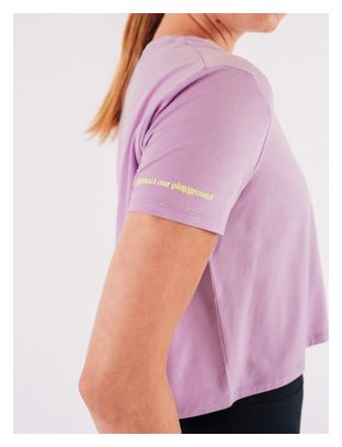 Crop-Top Circle Smooth Operator Rose Lilas Femme