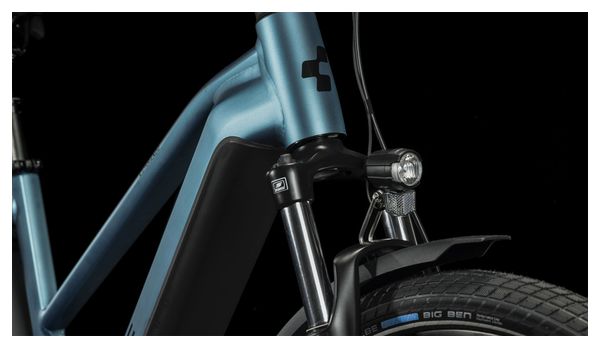 Vélo de Ville Électrique Cube Kathmandu Hybrid One 750 Trapeze Shimano Deore 10V 750 Wh 700 mm Bleu 2023