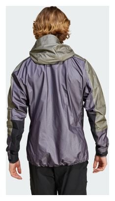 Regenjacke Adidas Terrex TRK GTX Khaki Violet Herren