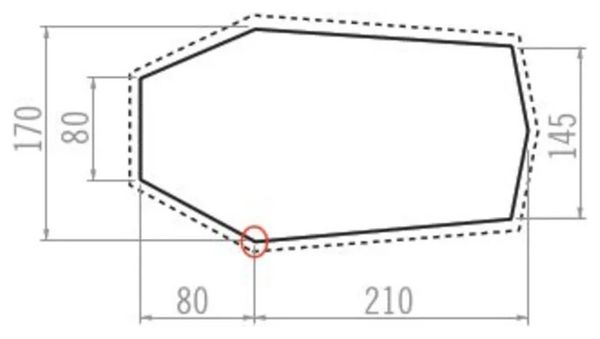 Bodenplane 3 Personen Vaude Allround Taurus 3P Braun