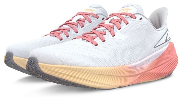 Chaussures Running Altra Experience Flow Blanc/Corail Femme