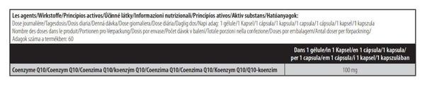 Q10 Coenzyme (60 Caps) - Biotech Usa - Antioxydants