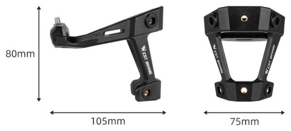 Extension de porte-bidon rail de selle – Simple ou double