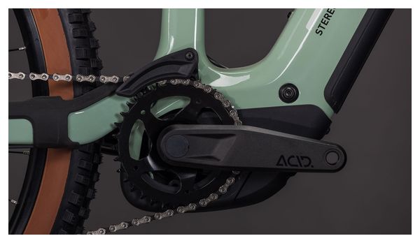 VTT Électrique Tout-Suspendu Cube Stereo Hybrid One44 HPC Race 800 12V 800 Wh 29'' Bosch 120 Nm Vert Dried Herbs 2026