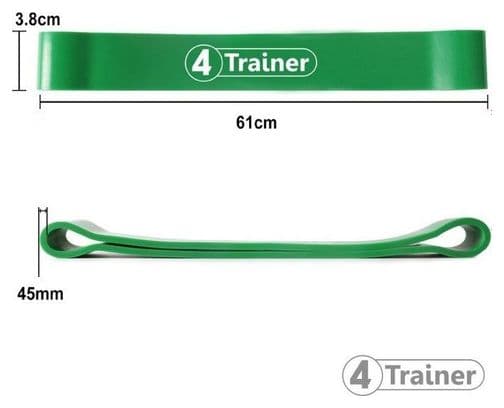 Mini Bande Elastique - Powerband Medium - Vert - 4TRAINER