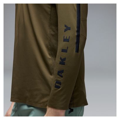 Maglia a maniche lunghe Oakley Maven Scrub Elite verde da uomo