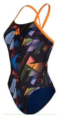 Maillot de Bain 1 Pièce Femme Aquasphere Essential Tie Back Multi Couleurs Orange