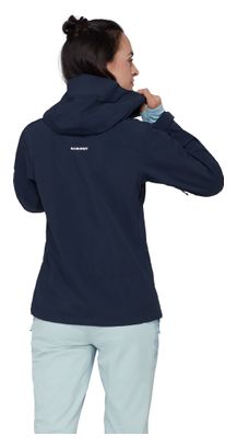 Giacca impermeabile Mammut Crag Hooded blu da donna