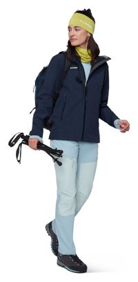 Giacca impermeabile Mammut Crag Hooded blu da donna