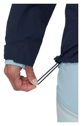 Giacca impermeabile Mammut Crag Hooded blu da donna