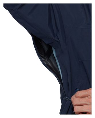 Giacca impermeabile Mammut Crag Hooded blu da donna