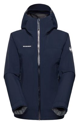 Giacca impermeabile Mammut Crag Hooded blu da donna