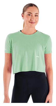 Running Circle Smooth Operator Mint Green Crop Top