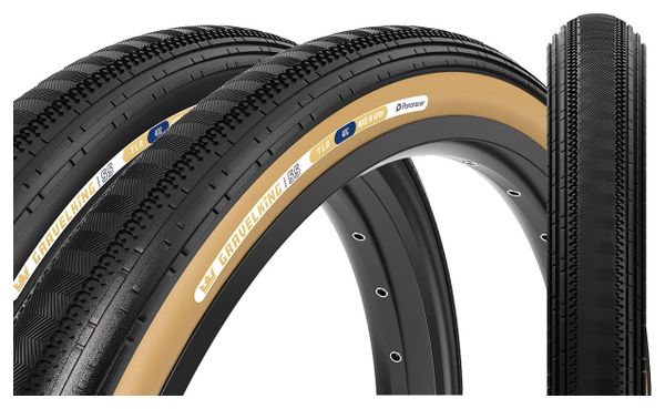 Pneu Gravel Panaracer GravelKing SemiSlick 650b Tubeless Ready Souple ZSG Gravel Compound BeadLock TuffTex Noir