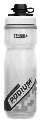Botella de agua aislada de 620 ml Camelbak Podium Dirt Series, color blanco