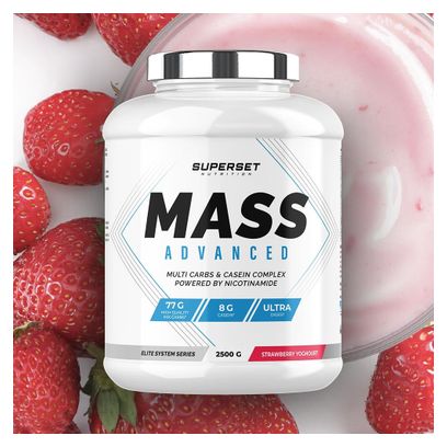 Mass Advanced (2 5kg) - Superset Nutrition - Fraise Yogourt - Gainers