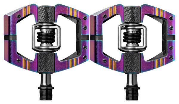 Paar Crankbrothers Mallet Enduro Limited Edition Oil Slick Automatic pedalen