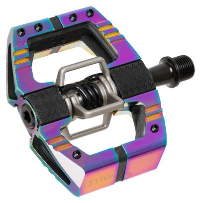 Paar Crankbrothers Mallet Enduro Limited Edition Oil Slick Automatic pedalen