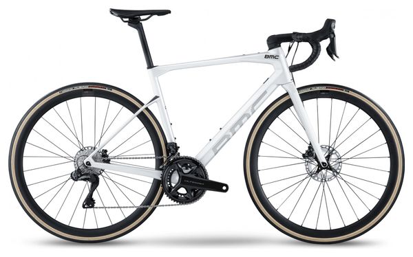 Vélo de Route BMC Roadmachine One Shimano Ultegra Di2 12V 700 mm Blanc 2022