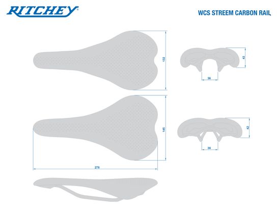 Ritchey WCS Carbon Streem Zadel Zwart