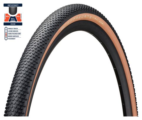 Pneumatico American Classic Aggregate 700 mm Gravel Tubeless Ready Pieghevole Stage 5S Armor Rubberforce G Tan Sidewall