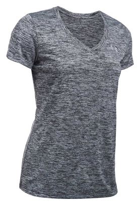 Camiseta de manga corta Under Armour Twist Tech para mujer gris negro