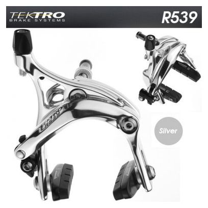 Paire d'étriers de frein de route Tektro R539 polish