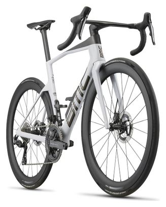 Vélo de Route BMC Teammachine R 01 Two Shimano Dura Ace Di2 12V 700mm Blanc/Noir 2027