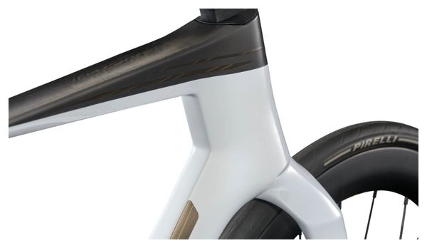 Vélo de Route BMC Teammachine R 01 Two Shimano Dura Ace Di2 12V 700mm Blanc/Noir 2027