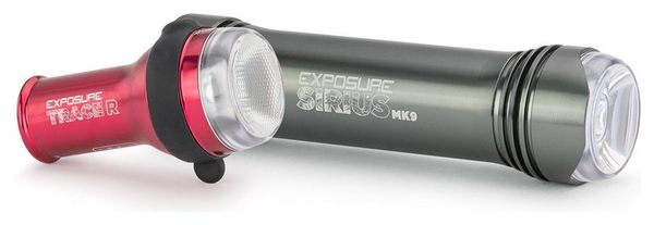 Exposure Lights Sirius Mk9 and TraceR Mk2 Lights Silver / Red