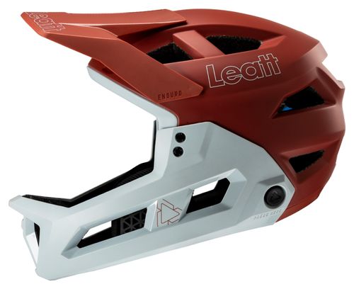 Casco Leatt Enduro 2.0 Mentonera Desmontable Lava Rojo