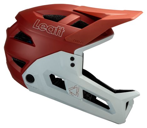 Casco Leatt Enduro 2.0 Mentonera Desmontable Lava Rojo