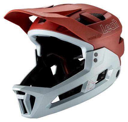 Casco Leatt Enduro 2.0 Mentonera Desmontable Lava Rojo