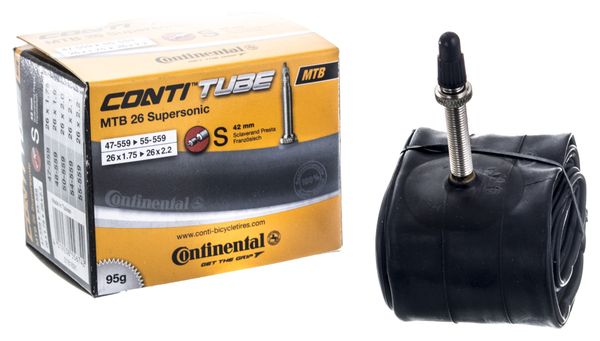 CONTINENTAL Inner Tube SUPERSONIC 26x1.75 2.20 Presta Valve