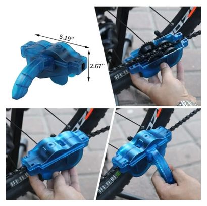 Fahrrad-Reinigungskit komplett - Ketten- und Antriebsreinigung - 10 Teile