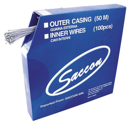 Paquete de 100 cables de cambio trasero de acero galvanizado Saccon