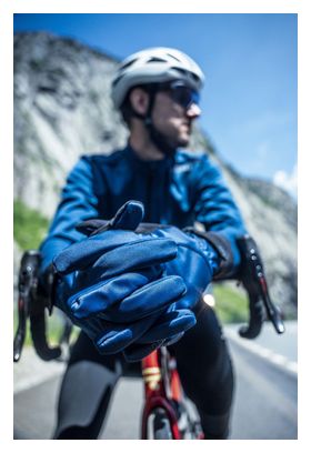 Gants Velo Long De Hiver Rogelli Core - Homme - Marine