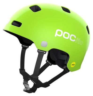 Casco de <p>ciclismo</p>Poc Pocito Crane <p> <strong>Mips</strong></p>Verde-Amarillo Fluorescente