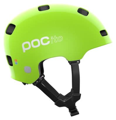 Casco de <p>ciclismo</p>Poc Pocito Crane <p> <strong>Mips</strong></p>Verde-Amarillo Fluorescente