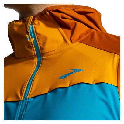Brooks High Point Waterdichte Jas Blauw Bruin