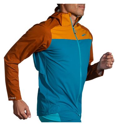 Brooks High Point Waterdichte Jas Blauw Bruin