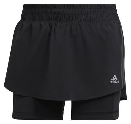 Women's 2-in-1 Skirt adidas Performance Run It Black