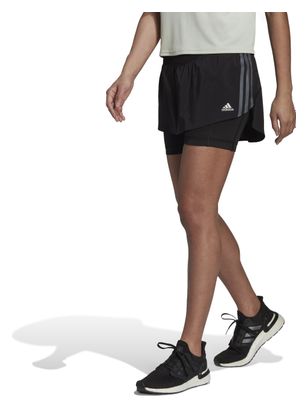 2-in-1 Rock für Frauen adidas Performance Run It Schwarz