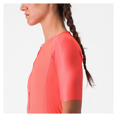 Maglia a manica corta Castelli Aero Pro 7.0 Donna Rosa